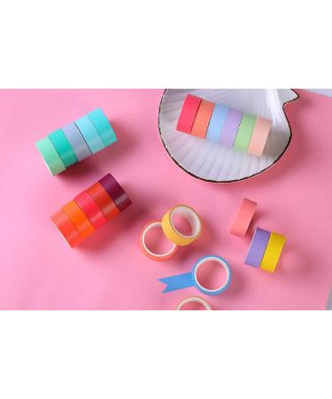 30 Rolls Washi Masking Tape Set  15mm Wide Colorful Rainbow  Decorative Writable Craft Tape for DIY Scrapbook Designs - Buy Online on GoSupps.com