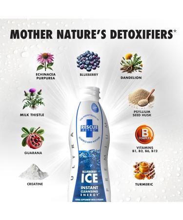 Rescue Detox ICE - Blueberry Flavor | Maximum Strength (32oz) (17oz Blueberry) 17 Fl Oz (Pack of 1) - Buy Online on GoSupps.com