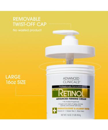 Advanced Clinicals Retinol Body Lotion & Face Moisturizer |  Anti Aging Skin Care With Retinol  - Targets Wrinkles&Stretch Marks - 16 Ounce - 454g  - Buy Online on GoSupps.com