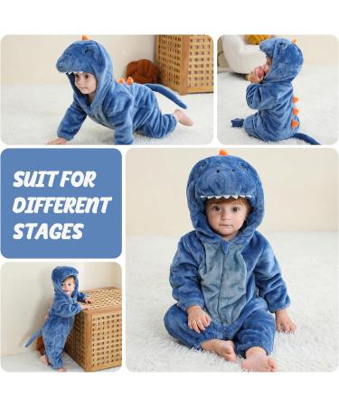 COOKY.D Unisex Winter Hooded Romper Jumpsuit - Blue (2-36 Months) - Buy Online on GoSupps.com