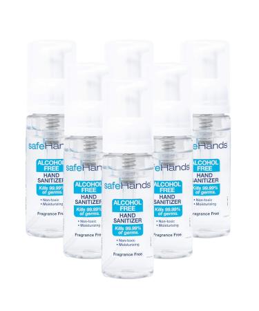 Alcohol-Free Foaming Hand Sanitizer 1.75oz Travel Size Pack of 6 | Made in USA | Fragrance-Free, Moisturizing Formula - Buy Online on GoSupps.com