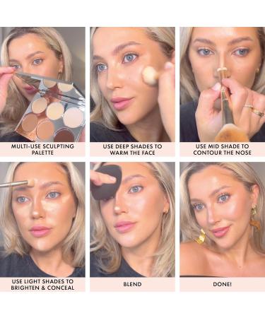 ICONIC LONDON Multi Use Sculpting Palette - Contour Conceal & Highlight | Cruelty-Free & Vegan Makeup | Shop Internationally - Buy Online on GoSupps.com