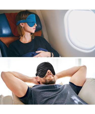 FRESHME Pure Mulberry Silk Sleep Mask Eye Cover - 100% Blackout Blindfold for Women and Men - Soft and Comfortable Eye Shade for Travel - Adjustable Band Included - Buy Online on GoSupps.com