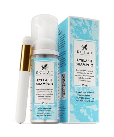 * Lash Shampoo Kit  Lash Shampoo for Lash Extensions with Aloe Vera & Chamomile Extract  Gentle Lash Cleanser for Extensions - Foaming Eyelash Extension Cleanser  Vegan Lash Wash