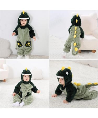 Doladola Dalmatians Baby Romper | Toddler's Jumpsuit | Newborn Outfit | Green Dino Print | Ages 2-3.5 Years - Buy Online on GoSupps.com