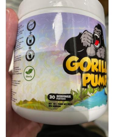 Yummy Sports Gorilla Pump Pre Workout Powder - Non Stim Pre Workout Supplement for Energy Boost for Energy Boost Focus and Pump - Sports Nutrition Pre-Workout Powder for Men & Woman - 255g 30 Servings - Pink Limonade - Buy Online on GoSupps.com