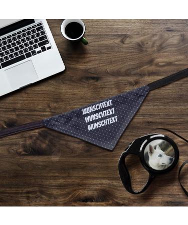 Dog Scarf with Custom Name | Printplanet | Personalized Three-Line Text for Dogs | Size L - Buy Online on GoSupps.com