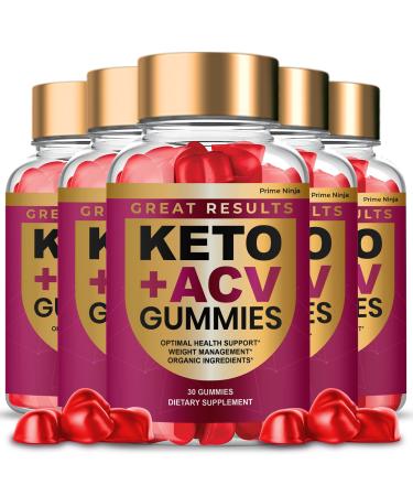 Great Results Keto ACV Gummies Advanced Weight Management Official Keto + ACV Gummy Ketosis Ketos (5 Bottles)
