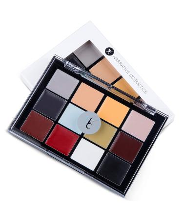Narrative Cosmetics 12-Color Death FX Cream Palette - Professional Waterproof SFX Makeup for Stage, Film, Costumes, Cosplay, Halloween - Buy Online on GoSupps.com