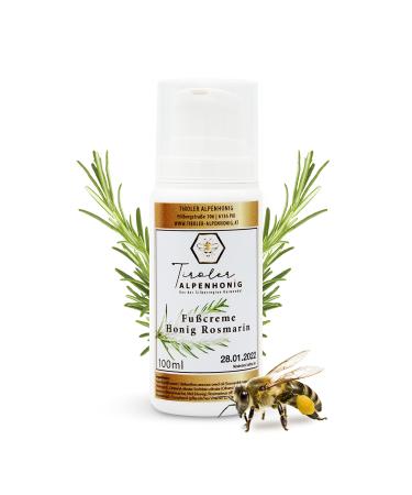 Organic foot cream honey rosemary - 100% natural foot care (100 ml) - for dry and tired feet with natural beeswax - made in the Tyrolean mountains - Buy Online on GoSupps.com