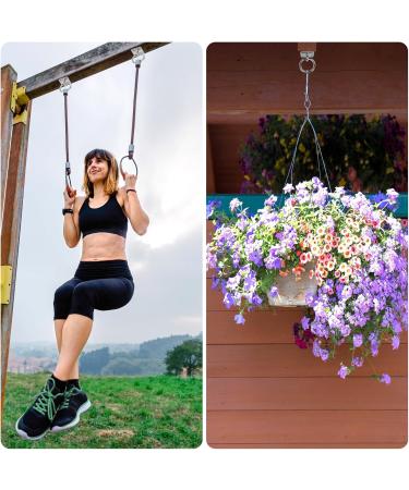 Buy Lyaor 6-Piece 304 Stainless Steel Augtplatte with M5 Eyelet Bracket - Durable 48kg Wall Hook for Hammocks Boxing Bags and Yoga Ropes | International Shipping - Buy Online on GoSupps.com