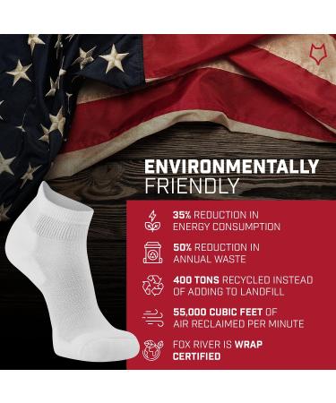 Fox River Non-Binding Moisture-Wicking Socks - Unisex - White - Promotes Circulation - Buy Online on GoSupps.com