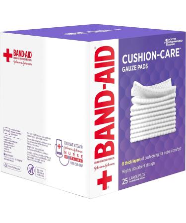 American Red Cross Johnson & Johnson Band-Aid Gauze Pads - 25 Count - Buy Online on GoSupps.com