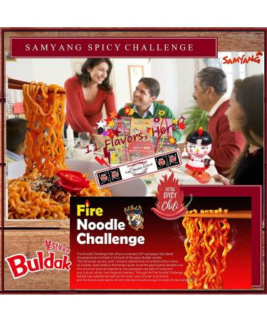 Samyang Spicy Hot Chicken 11 Flavors Combo - Bulk Pack of 11 Ramen Noodles - Buy Online on GoSupps.com