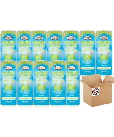 Grace Coconut Water Juice Drink with Real Coconut Pieces 310ml | Pick Any Number of Cans - Buy Online on GoSupps.com