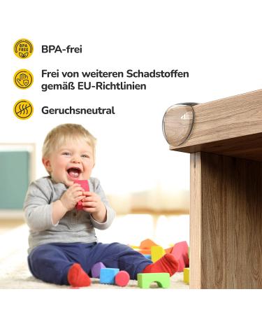 BORBEEDge Protection & Corner Guard - 12-Piece Set for Baby Safety | Transparent Strong Hold Easy to Apply Furniture Protection - Buy Online on GoSupps.com