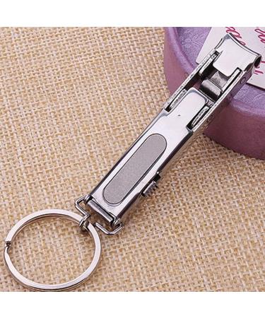 SVAASA Nail Clippers Solid Practical Nail Trimmer with Keychain Sturdy Nail Clippers Detachable Lifting Ring - Buy Online on GoSupps.com