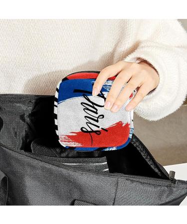 Anna Cowper French Flag Paris Menstrual Storage Bag - Portable Period Pouch for Women and Teen Girls - Multi-colored - Buy Online on GoSupps.com