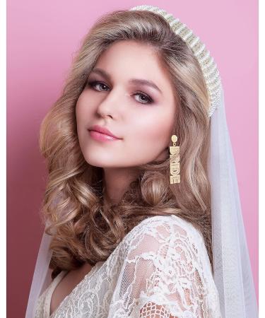 Bachelorette Party Bride Kit: Headband, Veil, Earrings - Wedding Bridal Shower Gift Set - Buy Online on GoSupps.com