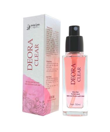 DEORA CLEAR Spray Deodorant - 24-Hour Freshness No Stains Anti-Sweat - 50ml | International Shipping - Buy Online on GoSupps.com