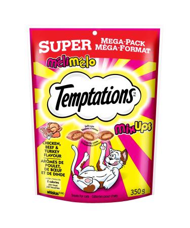 TEMPTATIONS Mix-Ups Cat Treats Beef Chicken Turkey 350g Pouch