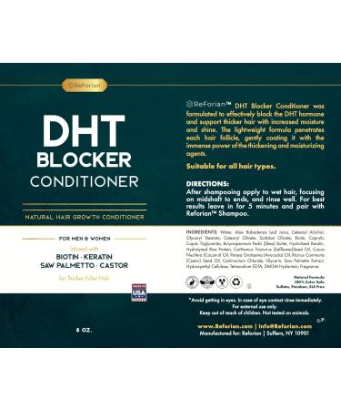 DHT Blocker Shampoo & Conditioner for Hair Growth - Natural Biotin Formula for Men & Women - Boost Hair Growth & Prevent Hair Loss - Buy Online on GoSupps.com