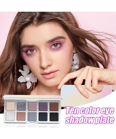  Bsbkoj Eyeshadow Palette 10-Color Matte Sturdy and Shimmer Eye Makeup Adorable Multi-Tone Glitter Pressed Pearls Eyeshadow Set for Women Professional & Daily Use - Buy Online on GoSupps.com