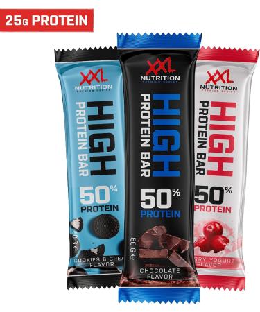 XXL Nutrition High Protein Bar 2.0 - Vanilla Chocolate 20 Pack | Best Protein Snack for Optimal Nutrition - Buy Online on GoSupps.com