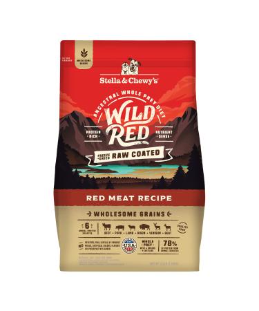 Stella & Chewy's Wild Red Dry Dog Food Raw Coated High Protein Wholesome Grains Red Meat Recipe, 3.5 lb. Bag