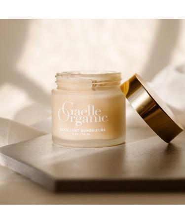 Gaelle Organic Exfoliant Superieure - Natural Facial Scrub with Willow Bark Extract (Salicylic Acid) & Sea Salt for Radiance - 2oz - Buy Online on GoSupps.com