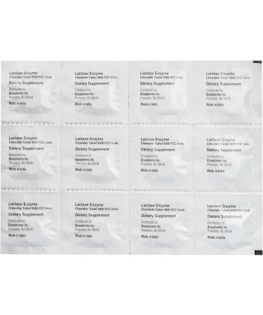 A+Health Dairy Relief Lactase Enzyme 9000 FCC Chewable Tablets 60 Count Fast Acting Dye-Free Dietary Supplement Vanilla Flavor Single Serve Pouches for Adults and Children 4 Years and Up 60 Count (Pack of 1) - Buy Online on GoSupps.com