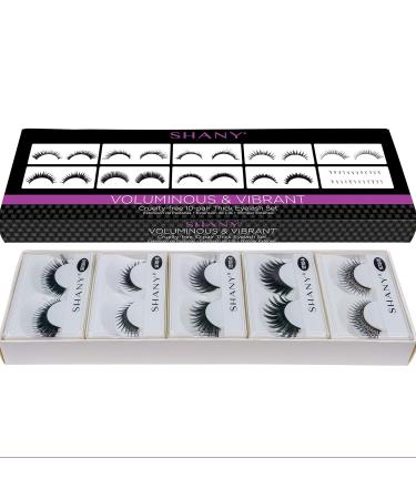 SHANY Eyelash Extend - Set of 10 Assorted Reusable Thick & Dramatic Eyelashes | International Shipping Available - Buy Online on GoSupps.com