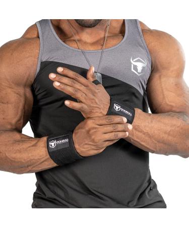 Premium Quality Wrist Wraps for Powerlifting & Weight Lifting - Support Braces for Strength Training - Black (18 Pack) - Buy Online on GoSupps.com