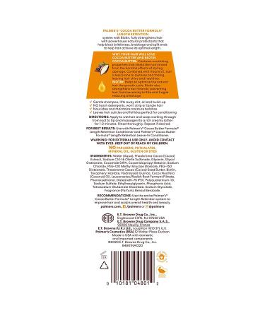 Palmer's Cocoa Butter Vitamin E Length Retention Shampoo 13.5 oz - Nourishing Hair Care - Buy Online on GoSupps.com