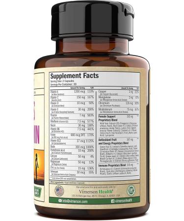 Vimerson Health Women's Multivitamin + Turmeric Moringa Bundle - Immune Support, Joint Health, Relief & Balance - Buy Online on GoSupps.com