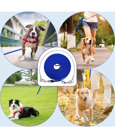 Waterproof Dog Drag Line | Chew-Proof Tie-Out Leash 3-30m | Robust Training Line for All Dog Sizes 3m Blue - Buy Online on GoSupps.com
