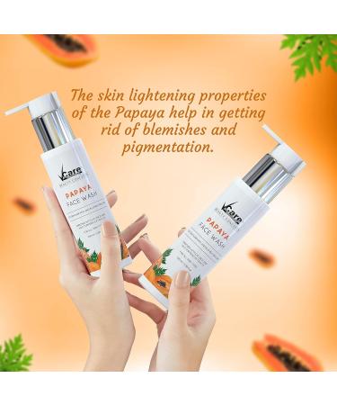 Buy Natural Papaya Face Wash with Licorice & Turmeric for Women - 100ml | Revitalize & Brighten Skin | International Shipping - Buy Online on GoSupps.com