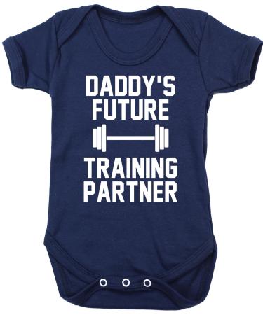 Hippowarehouse Daddy's Future Training Partner baby vest bodysuit (short sleeve) boys girls