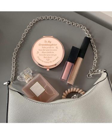 Rose Gold Compact Mirror: Granddaughter Graduation & Birthday Gift - Buy Online on GoSupps.com
