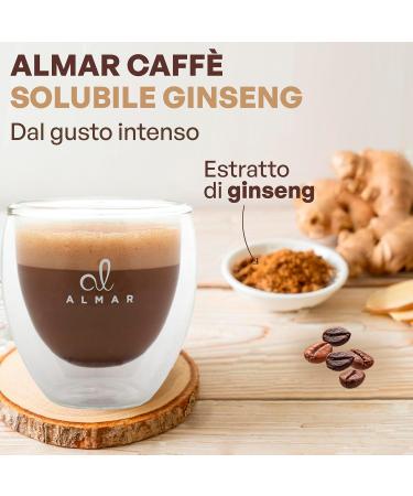 Almar Instant Coffee with Intense Ginseng Bitter Ginseng Flavor Ginseng Powder 100% Made in Italy 500g Bag - Buy Online on GoSupps.com