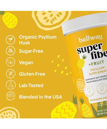 Bellway Super Fiber Powder + Fruit Pineapple Passion Fruit Super Fiber Gummies Bundle - Buy Online on GoSupps.com