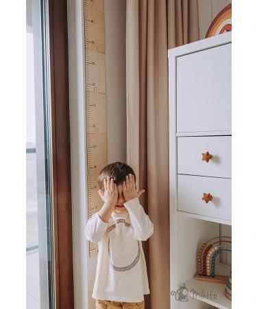 Buy Mikito Holz Ma for Kids - Growth Chart with Wall Attachment | Natural Wood Wall Decor for Children's Room | Perfect Measuring Strip Puzzle for Boys & Girls - Buy Online on GoSupps.com