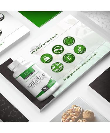 MM Magnesium Bisglycinate | 90 Capsules Magnesium Bisglycinate - 250mg Magnesium Glycinate Per Serving | Magnesium Bisglycinate | Non-GMO Gluten Free Dairy Free | Made in UK - Buy Online on GoSupps.com