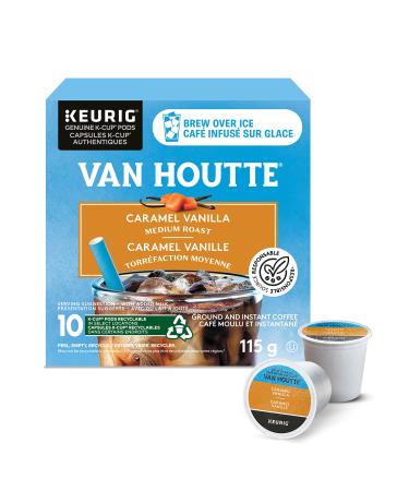 Van Houtte Brew Over Ice Caramel Vanilla K-Cup Coffee Pods 10 Count For Keurig Coffee Makers Caramel Vanilla 10 count (Pack of 1)