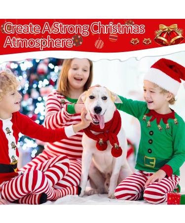 200 Pcs Mini Bronze Decorative Bells - 16mm Vintage Craft Bells for Christmas DIY Craft & Decorations - Buy Online on GoSupps.com