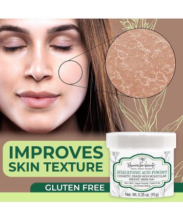 High Molecular Weight Hyaluronic Acid Serum Powder - 10g | Cosmetic Grade Hydrating Ingredient for Homemade Serums & Skin Care - Buy Online on GoSupps.com