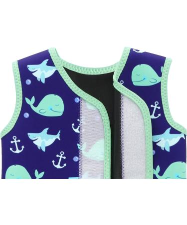Swimbubs Baby Swimming Wrap Toddler Wetsuit 0-6 Months - Blue Whale Design - Buy Online on GoSupps.com