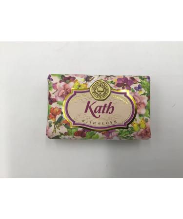 Kath - Gift Soap Bar For Her Birthday Rose Scent Mum Grandmother Cleanser Lather Present Girl