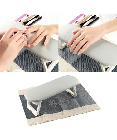 FEIlei Nail Arm Rest Cushion Set Leathers Nail Hand Rest Foldable Nail Pillow and Mat - Buy Online on GoSupps.com