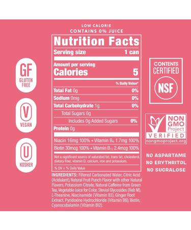 GORGIE Estsellers Variety Sugar Free Natural Energy Drink Sparkling  Healthy Energy Drinks Green Tea Biotin B Vitamins 50mg Caffeine  Vegan  & Low Calorie - Pack of 12 - Buy Online on GoSupps.com